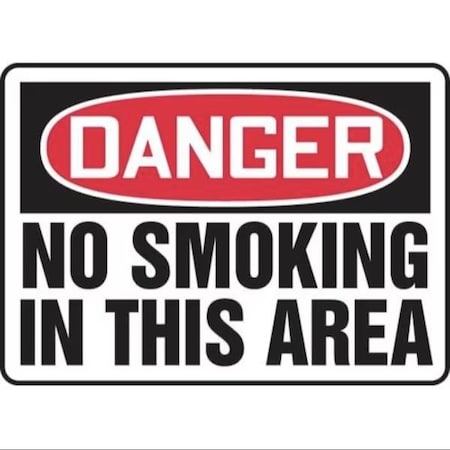 Accuform OSHA DANGER Safety Sign NO SMOKING MSMK038XP MSMK038XP